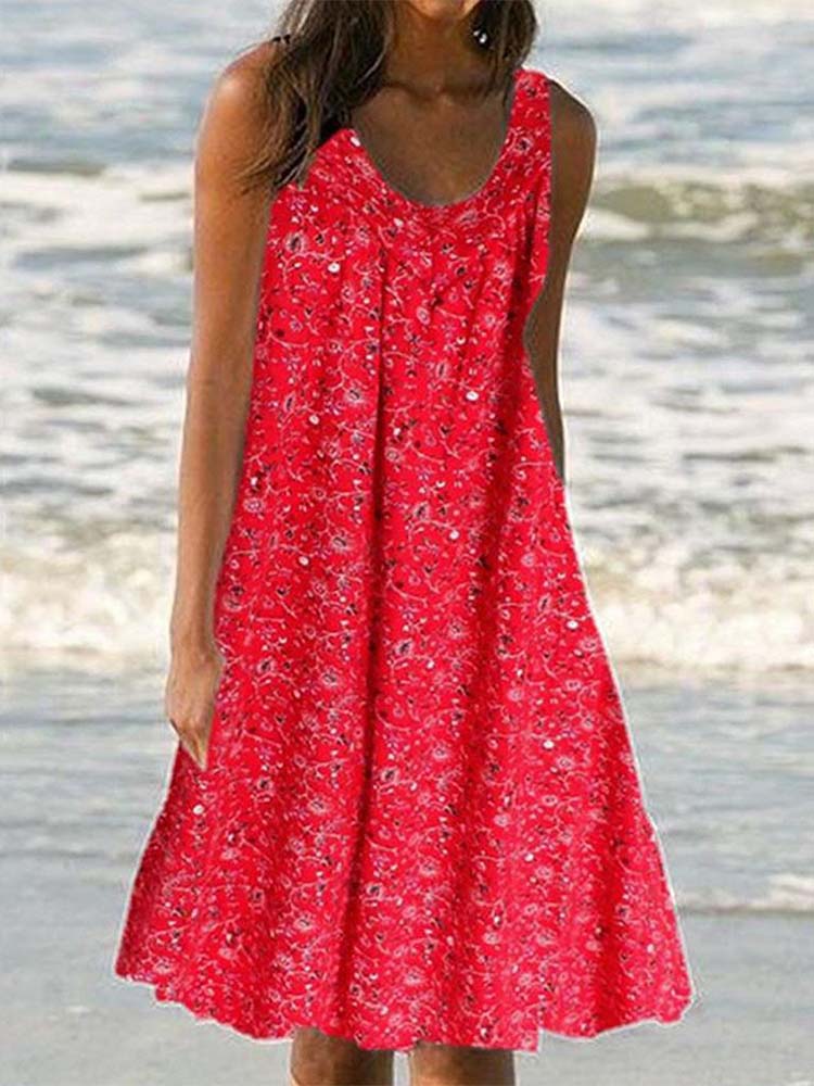 Retro Sleeveless Mini Dress