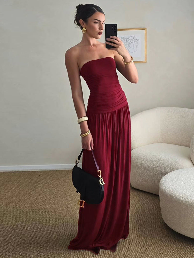 Becky Maxi Dress Maroon