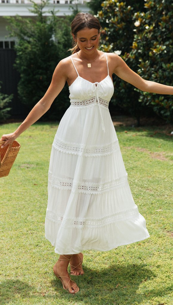 Ruben Maxi Dress White
