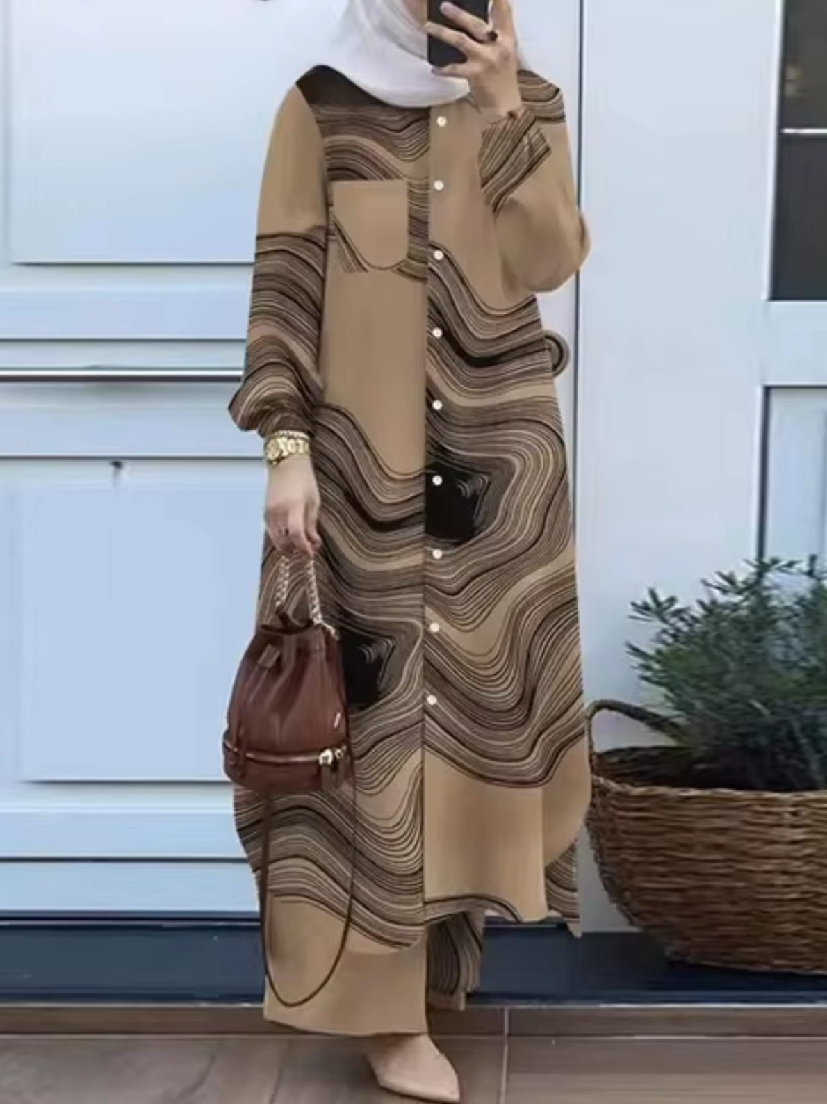 Elisa Elegant Two Piece Dress with Relaxed Fit and Comfort Fit Design
