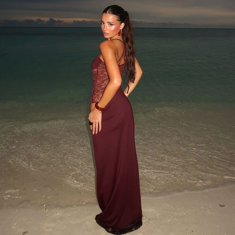 Stella Maxi Dress Maroon