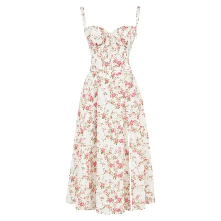Fiorella Elevated Midi Corset Dress Premium Wardrobe Essential