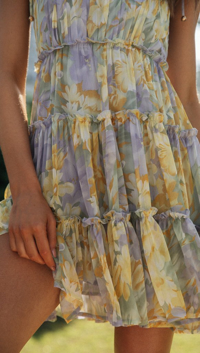 Zarita Mini Dress Yellow