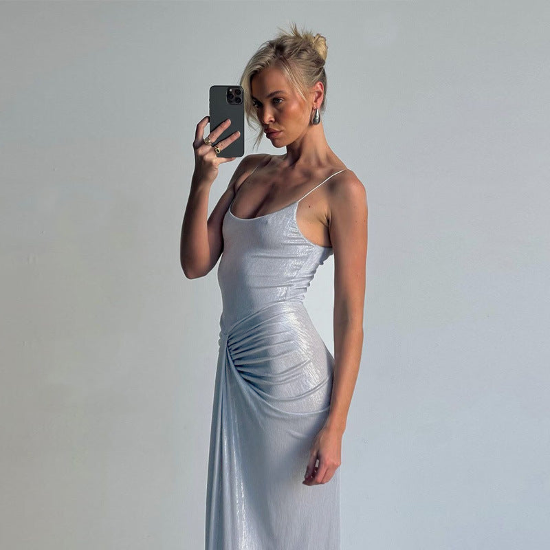 Vinson Maxi Dress Silver