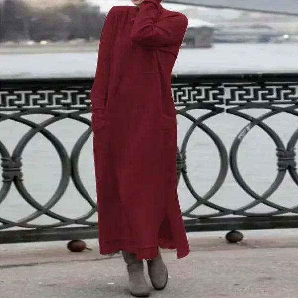 Brittany Comfortable Vintage Dress Relaxed Dress for Modern Casual Wear