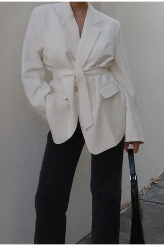 LaceUp Casual Cardigan Blazer