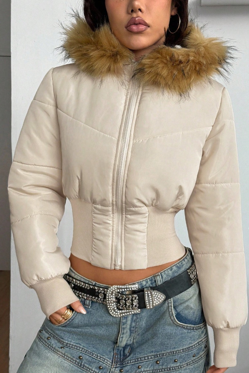 Slim Padded Zip Coat