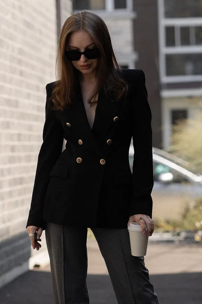 DoubleBreasted Commuter Blazer