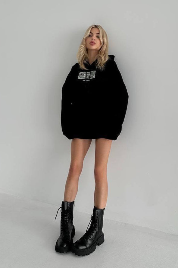 US Dollar Print American Street Hoodie
