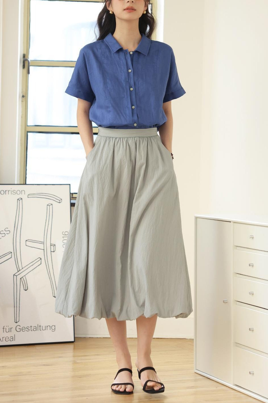 Vintage Linen Relaxed Blouse