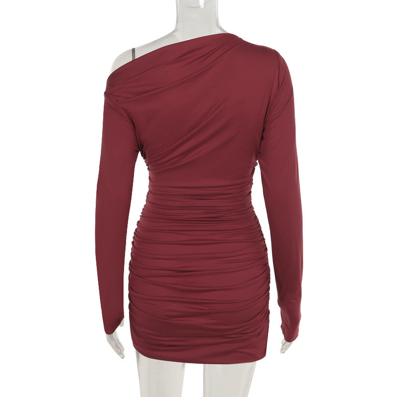 Ruby Radiance Dress Maroon