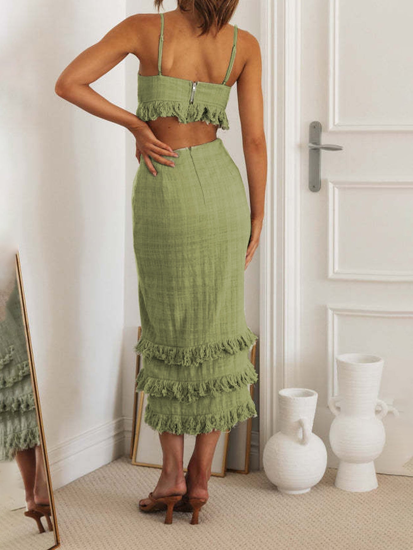 Percy Midi Dress Green