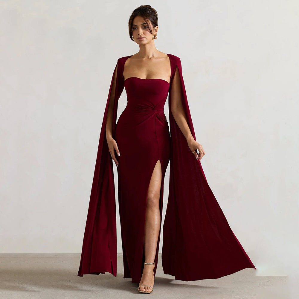 Symphony Dress Maroon