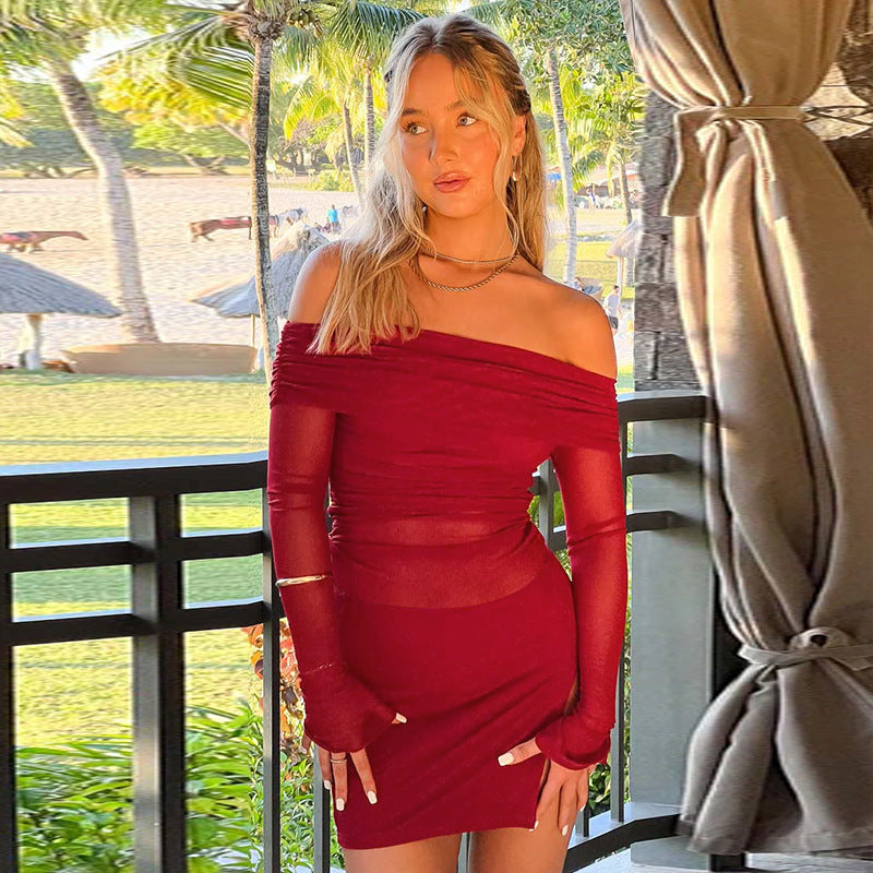 Flame Kissed Dress Red