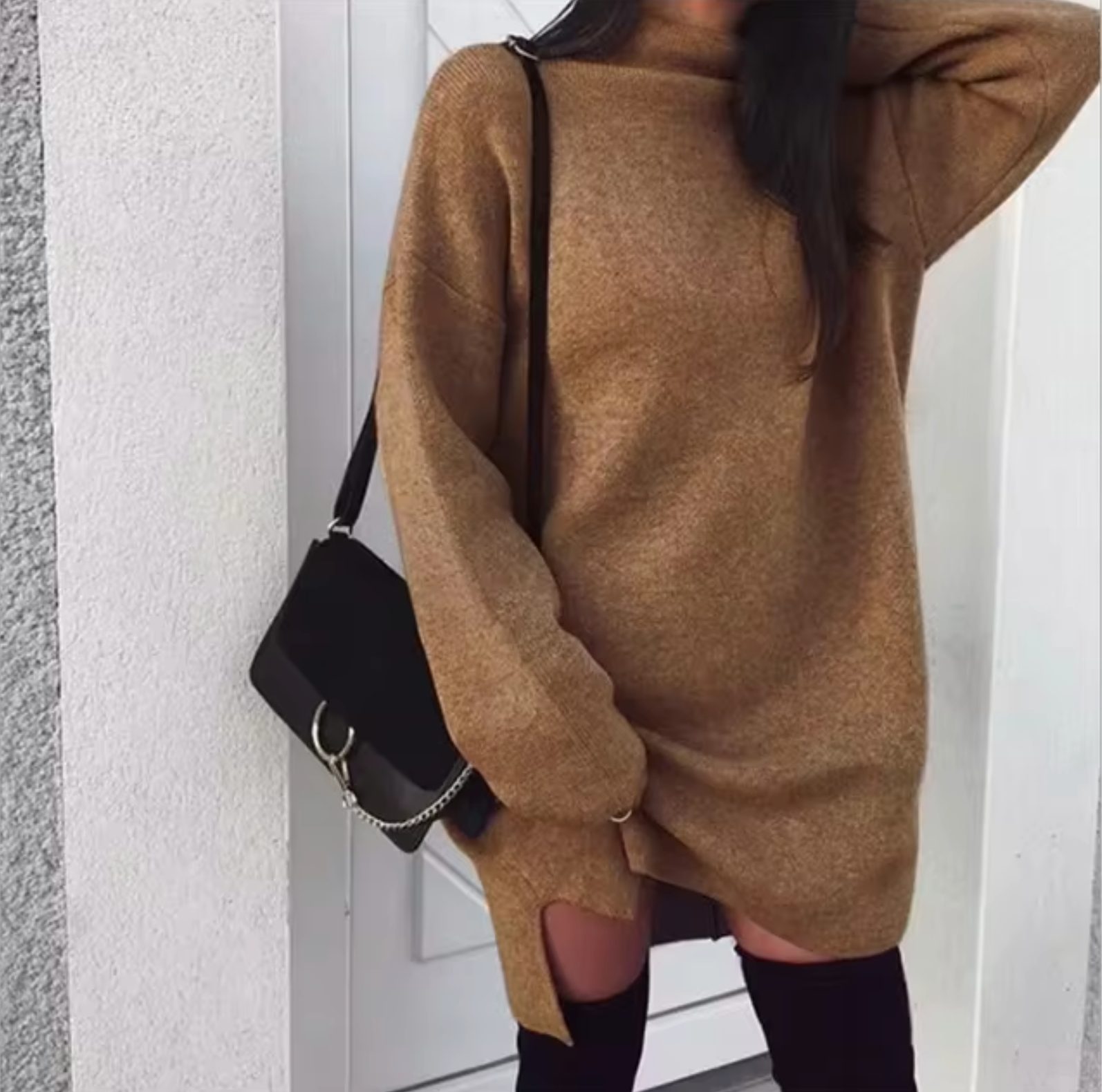 Maricarmen Loose Fitting Knitted Dress with Classic Everyday Styling