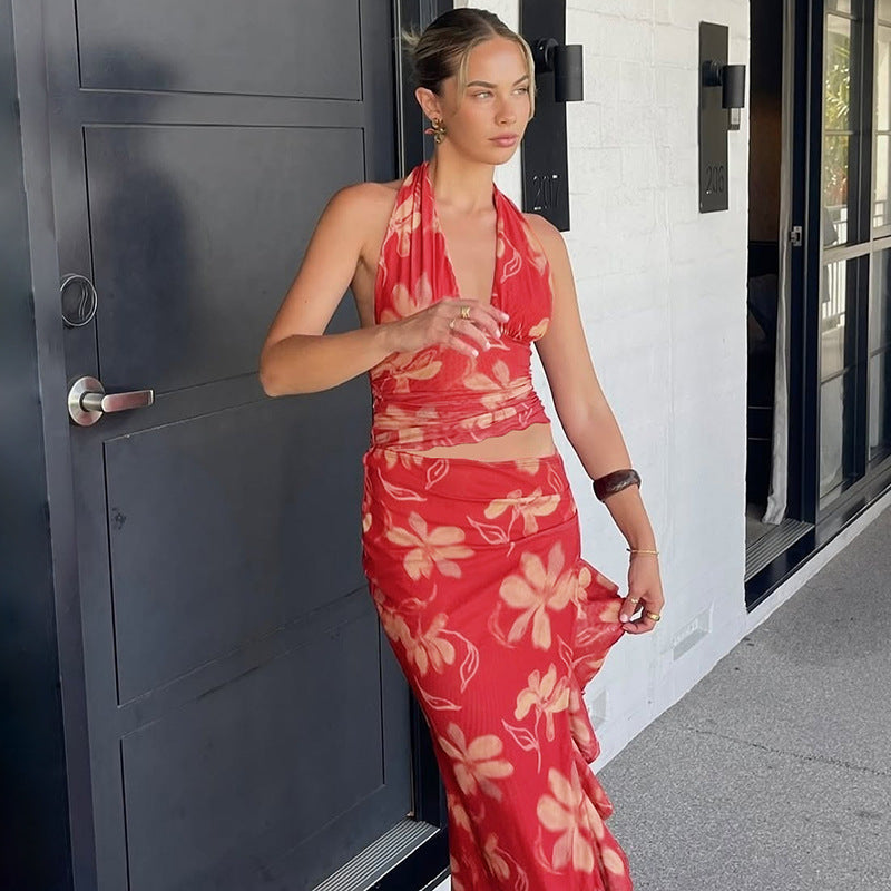 Rebus Maxi Dress Red