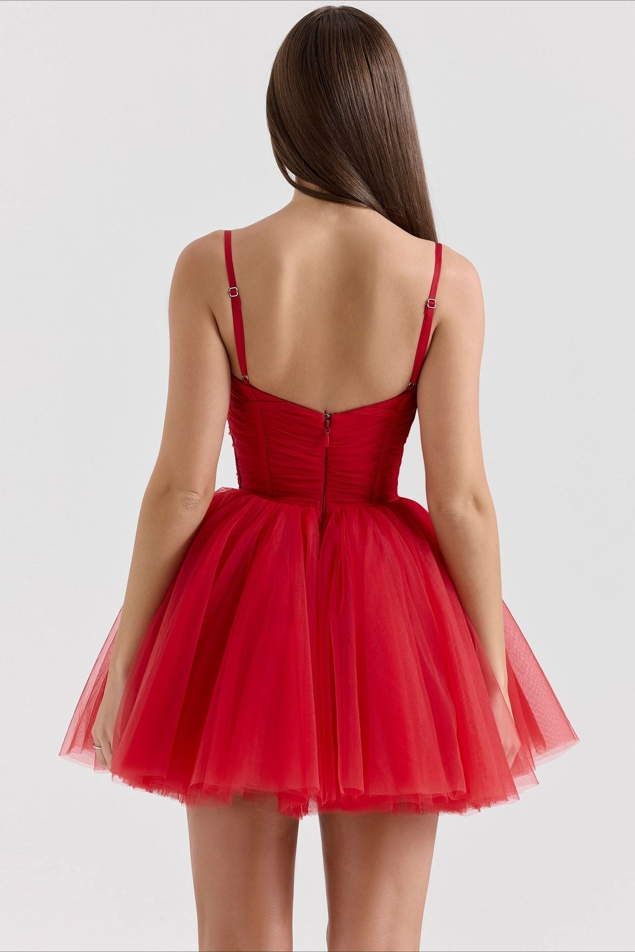 Chiffon Lace-up Backless Dress 20