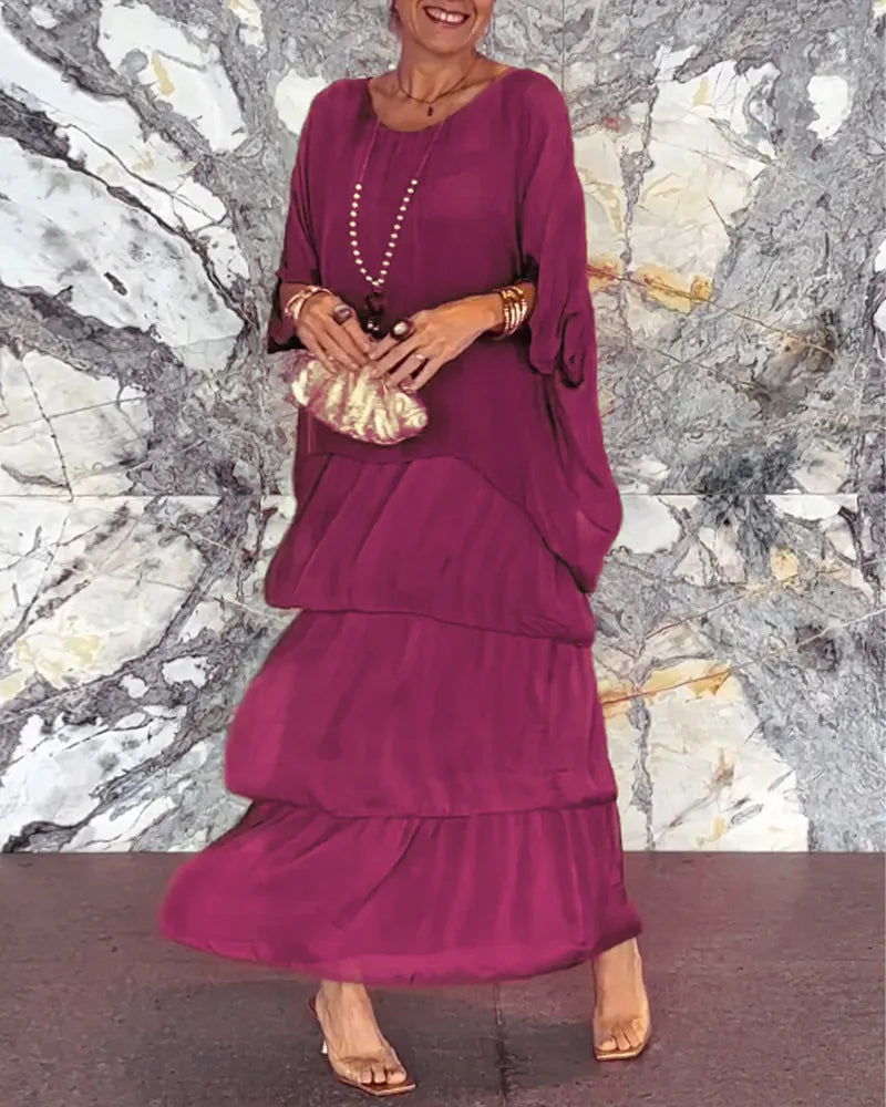 Ernestina Stylish Long Dress for Women Classy Everyday Look
