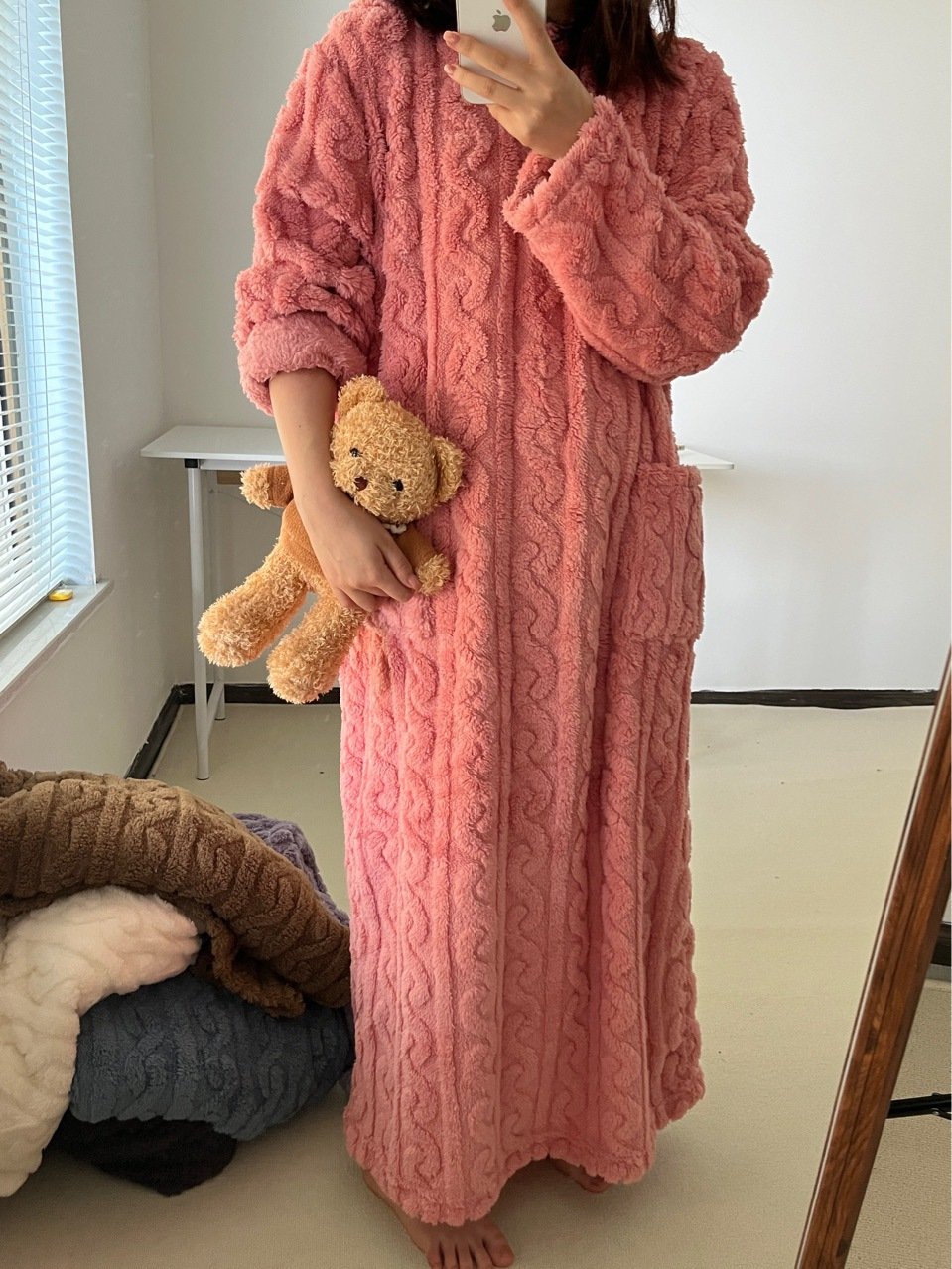 lusailstore - Coral Fleece Nightgown
