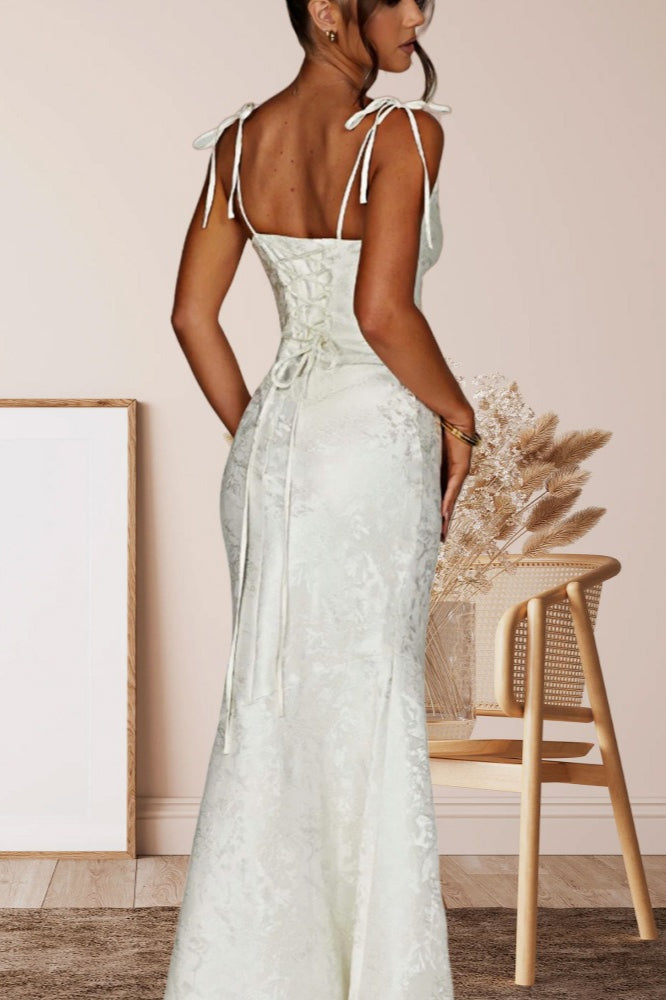 Sash Backless Mermaid Dress 9