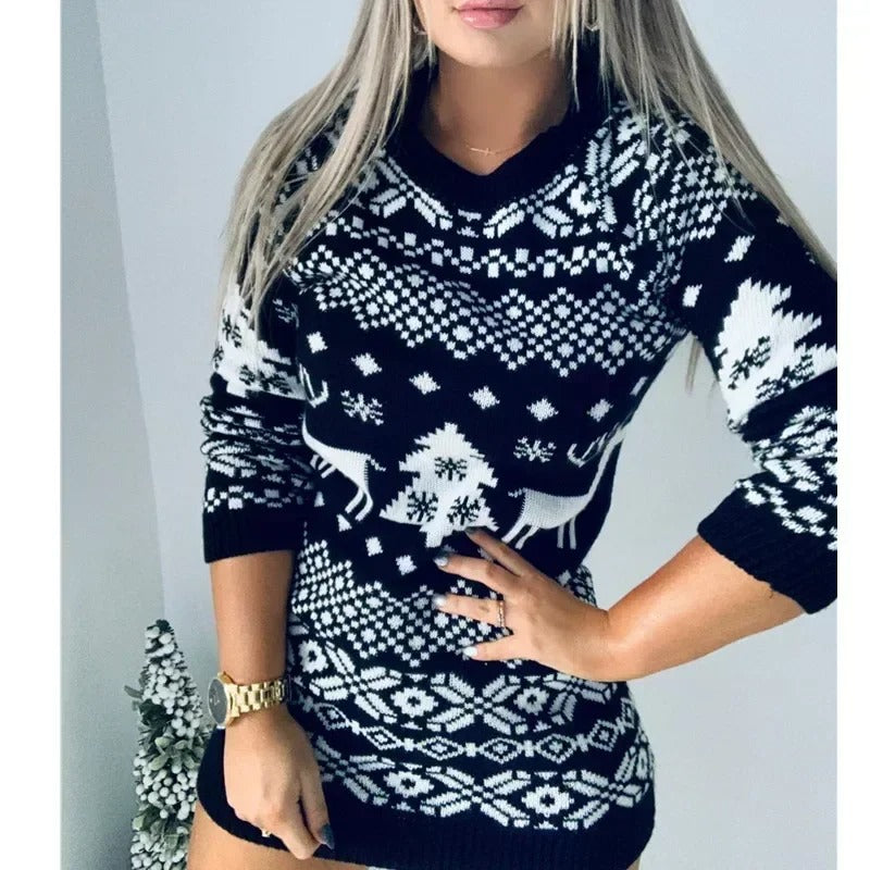 Jana Cozy Knitted Dress Dress with Elegant Everyday Styling