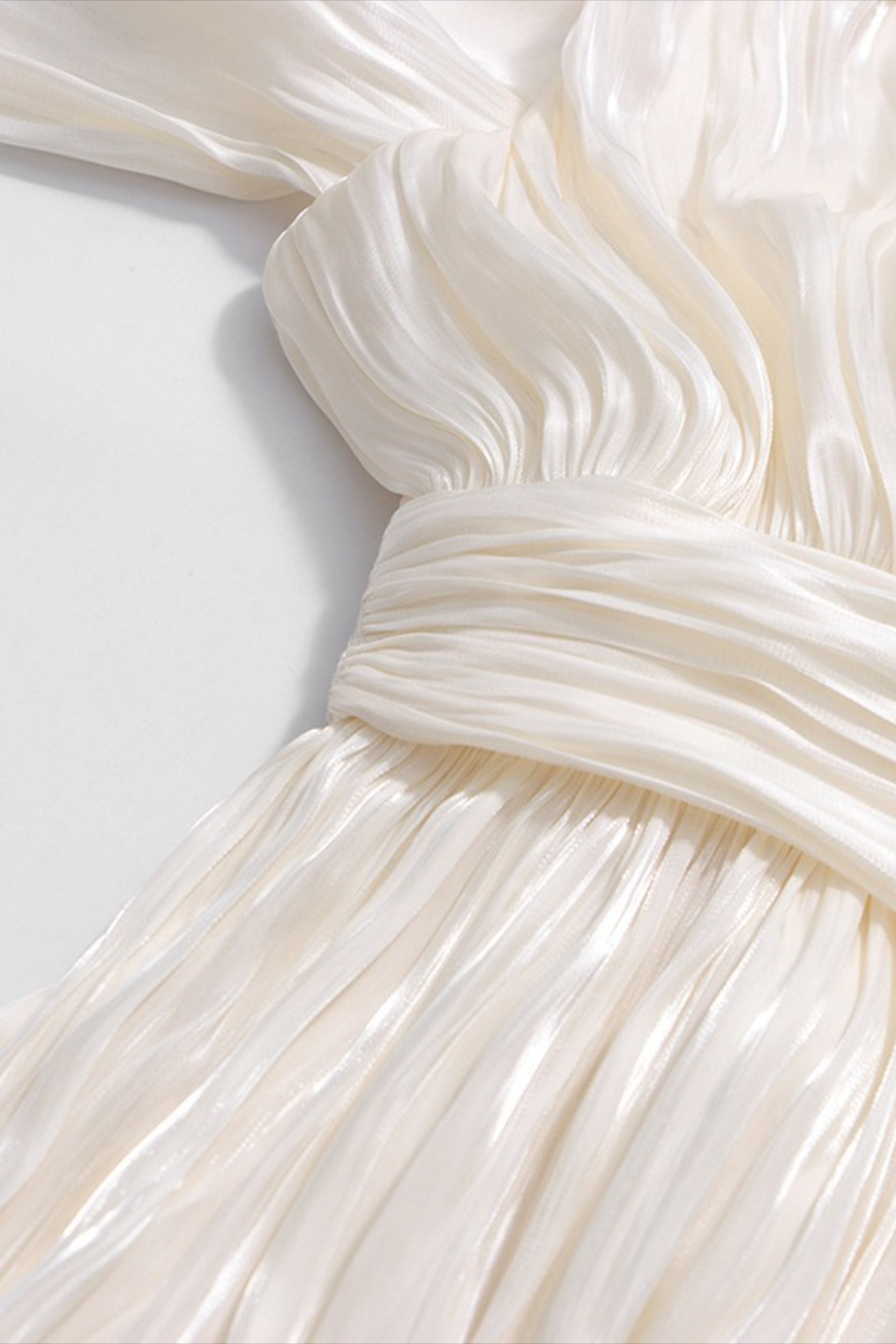 Off Shoulder Long Sleeve Reception Dress