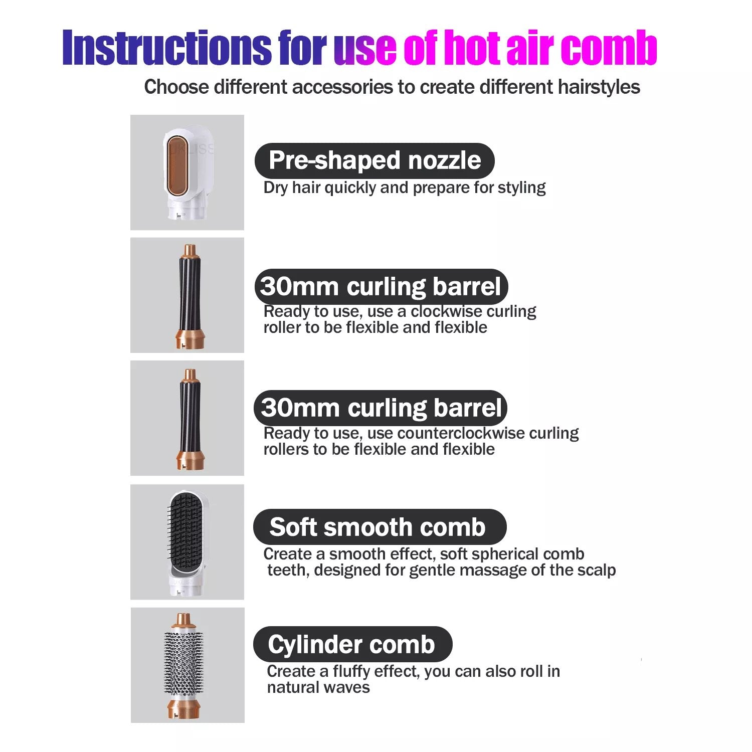 The latest 5 in 1 professional styler