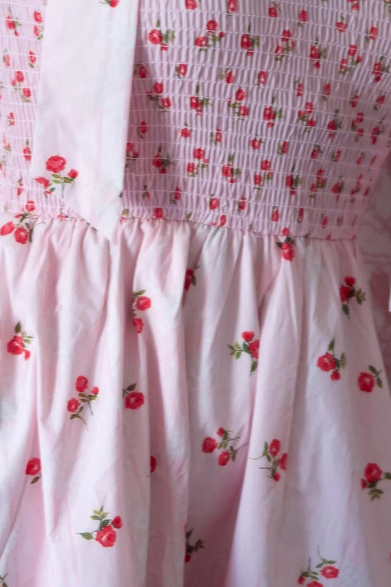 TieBack Maxi Floral Dress