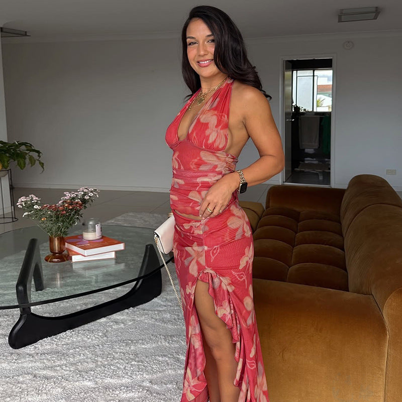 Rebus Maxi Dress Red