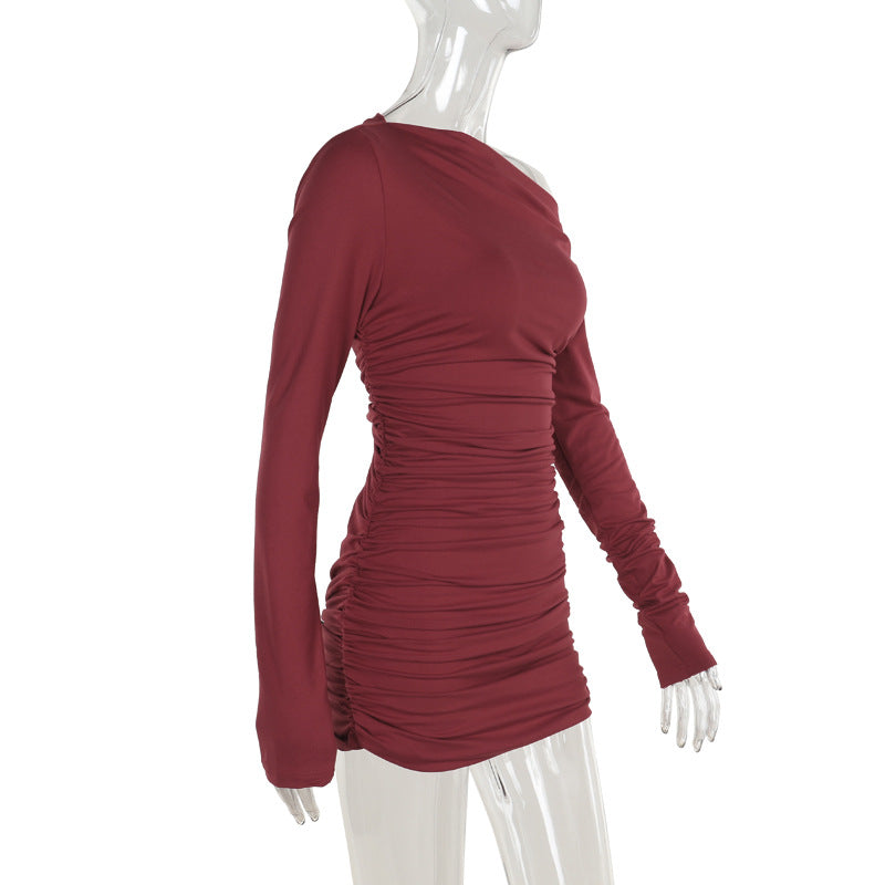 Ruby Radiance Dress Maroon