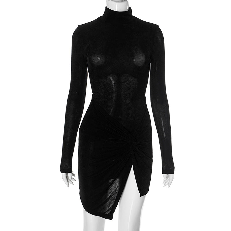 Doren Night Mini Dress Black