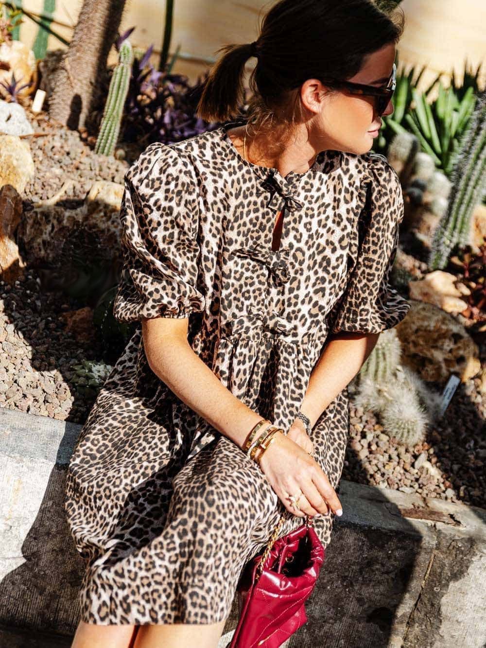 Ariadna Premium Leopard Dress Chic Silhouette Collection