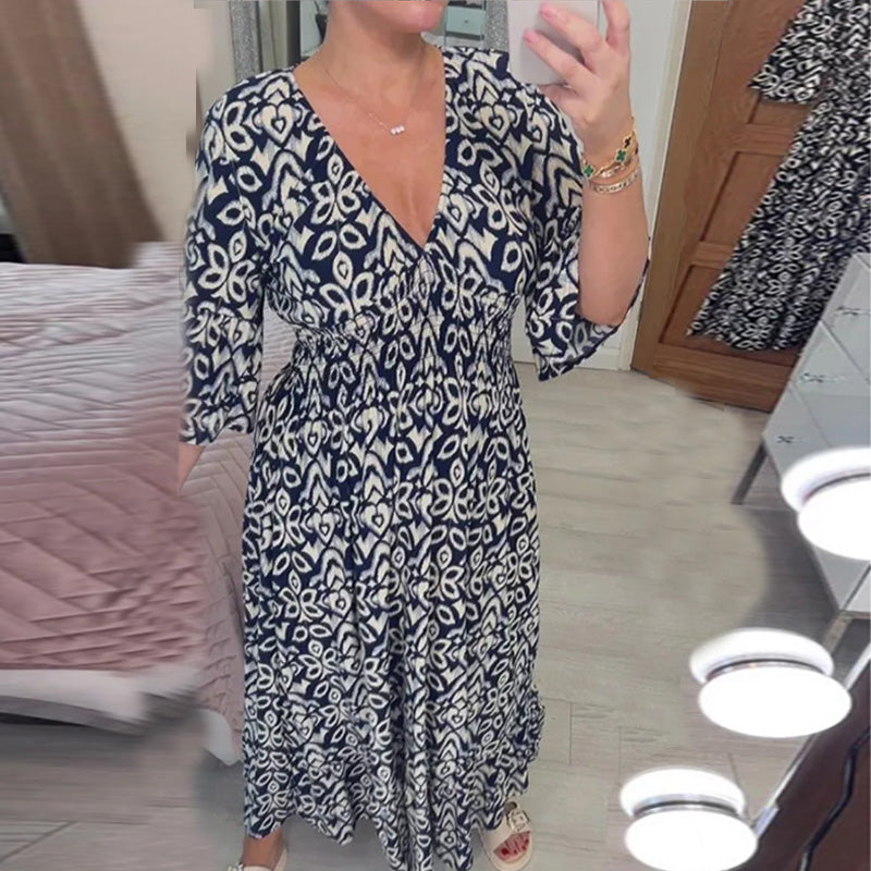 Mignon Chic Dress with Flared Sleeves for Women Date Night Outfit