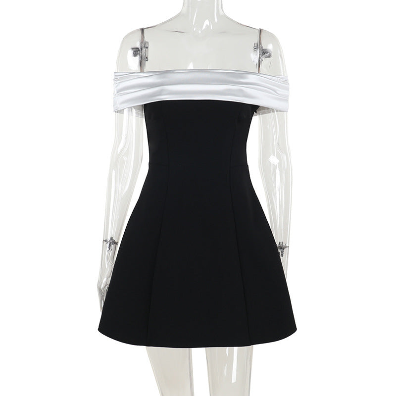 Dublin 2.0 Off Shoulder Mini dress Black
