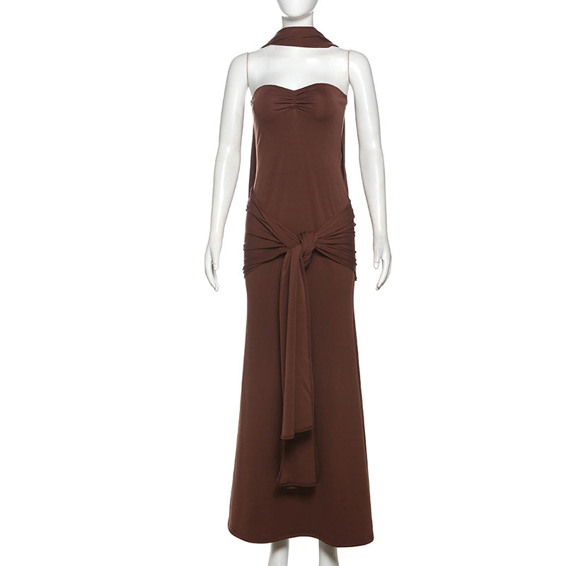 Carway Maxi Dress Brown