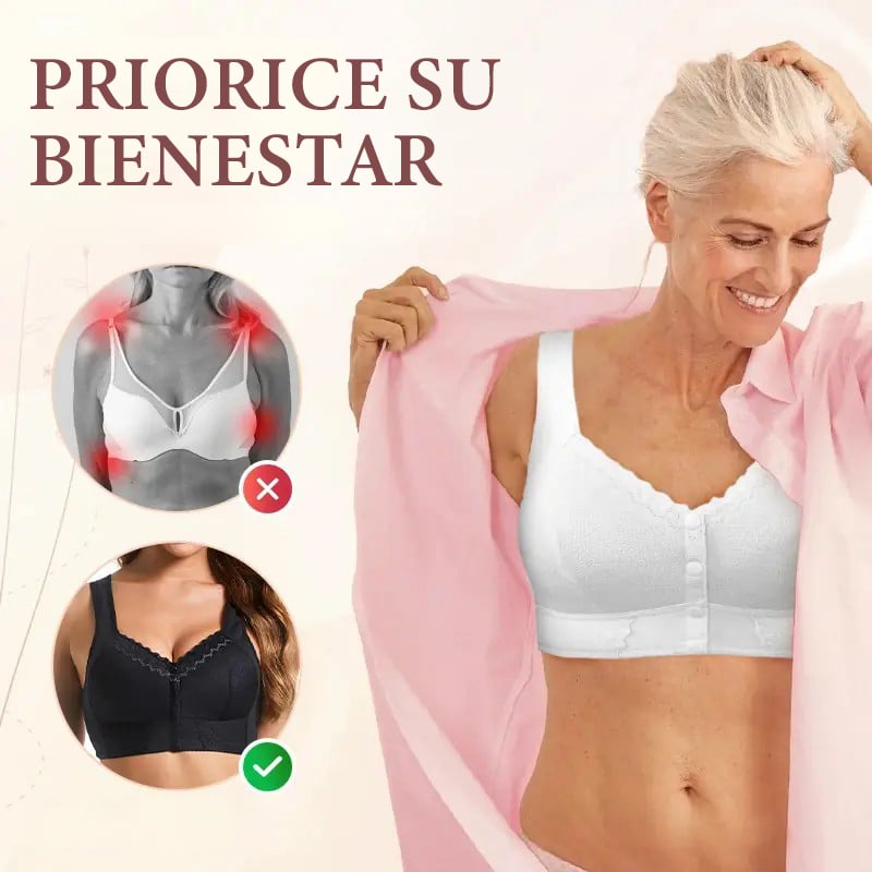 Nuevo Sujetador Transpirable Con Cierre Frontal Para Personas Mayores