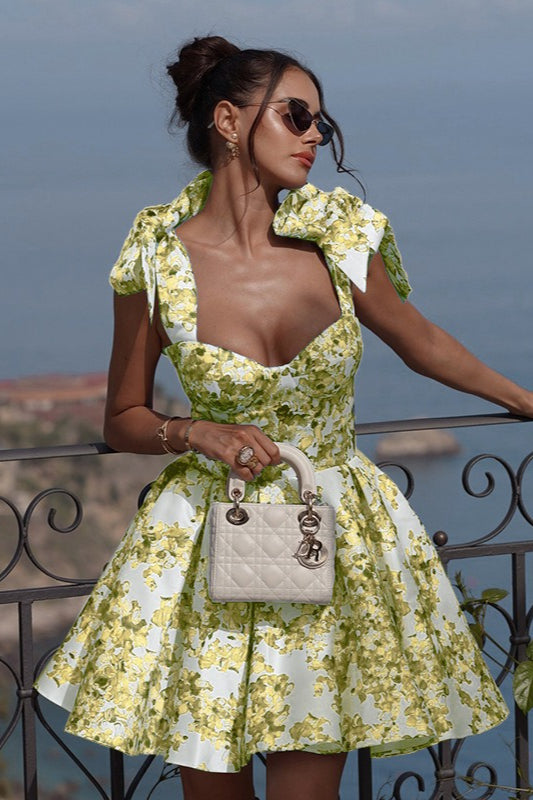 Chic Slim Fit A-Line Floral Dress