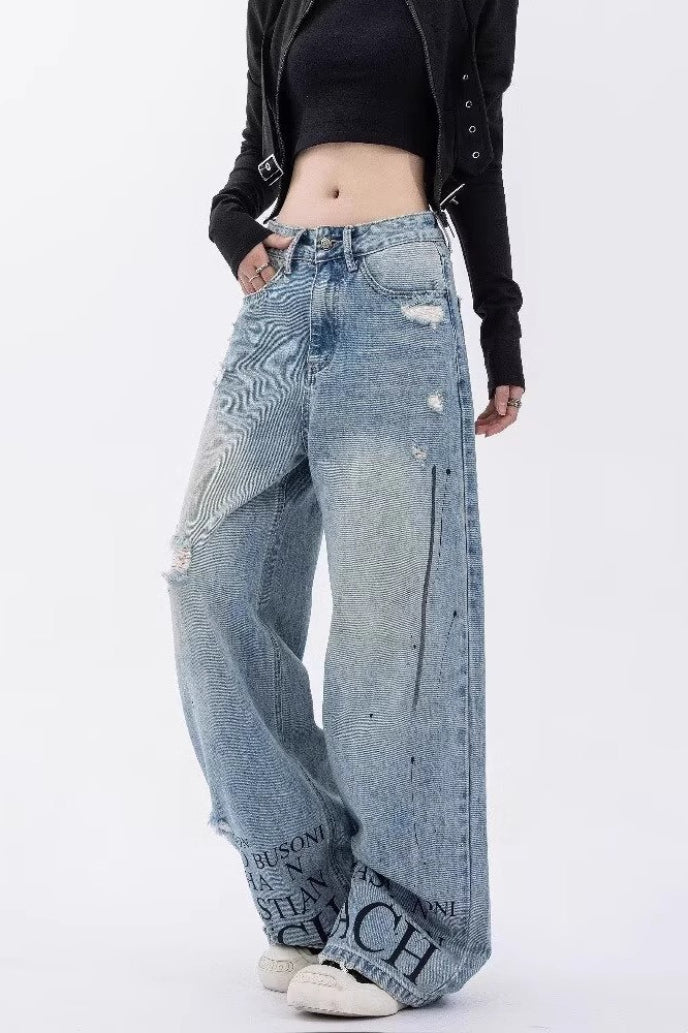 High Street Design Detail Jeans