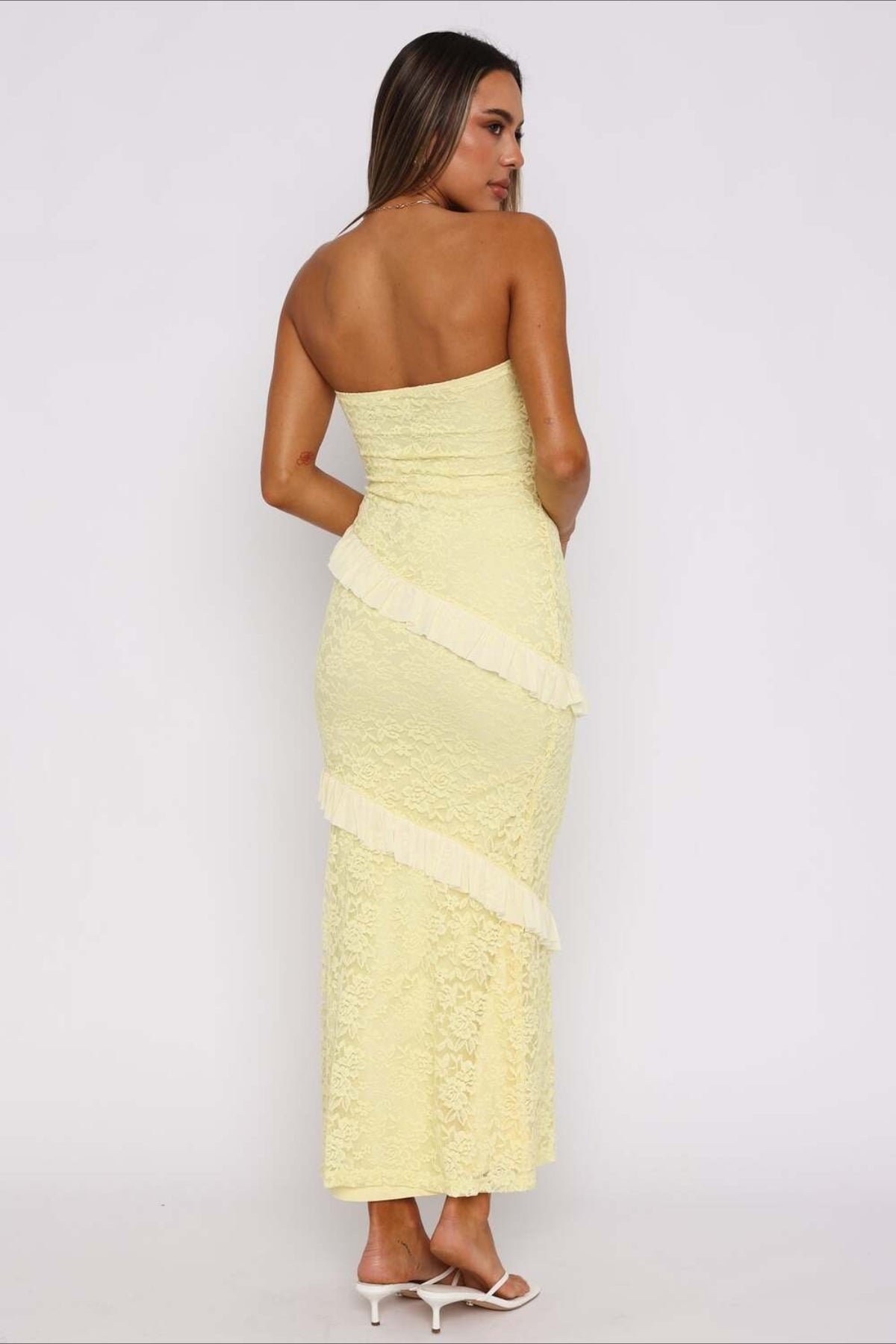 Strapless Maxi Tight Bodycon Dress