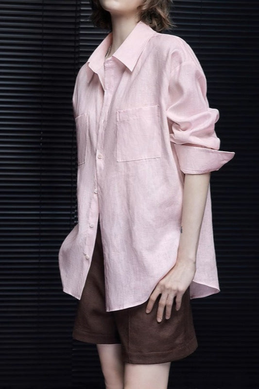 Pure Linen Lightweight Blouse