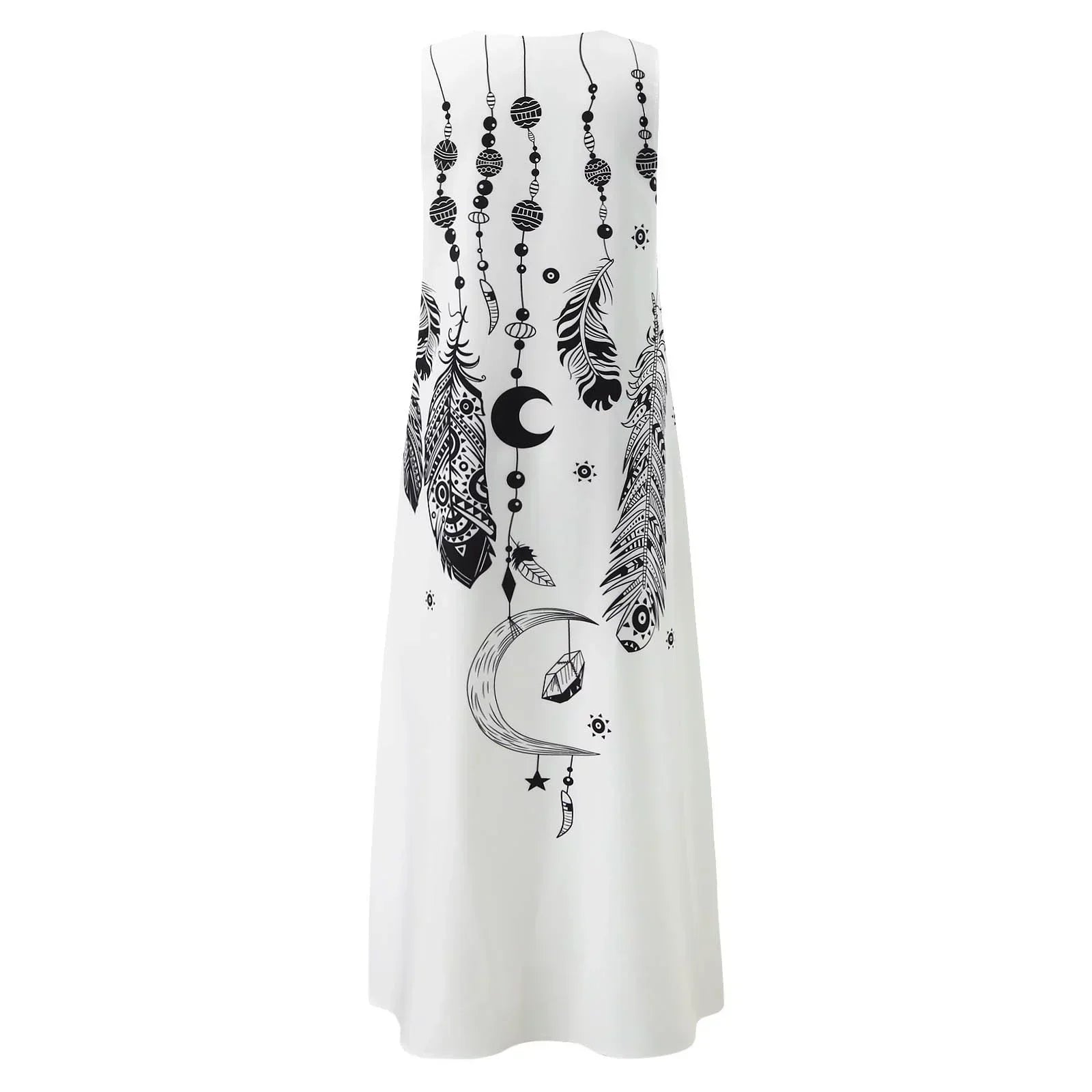 Luz Minimalist María Florales Summer Maxi Dress Chic Silhouette Collection