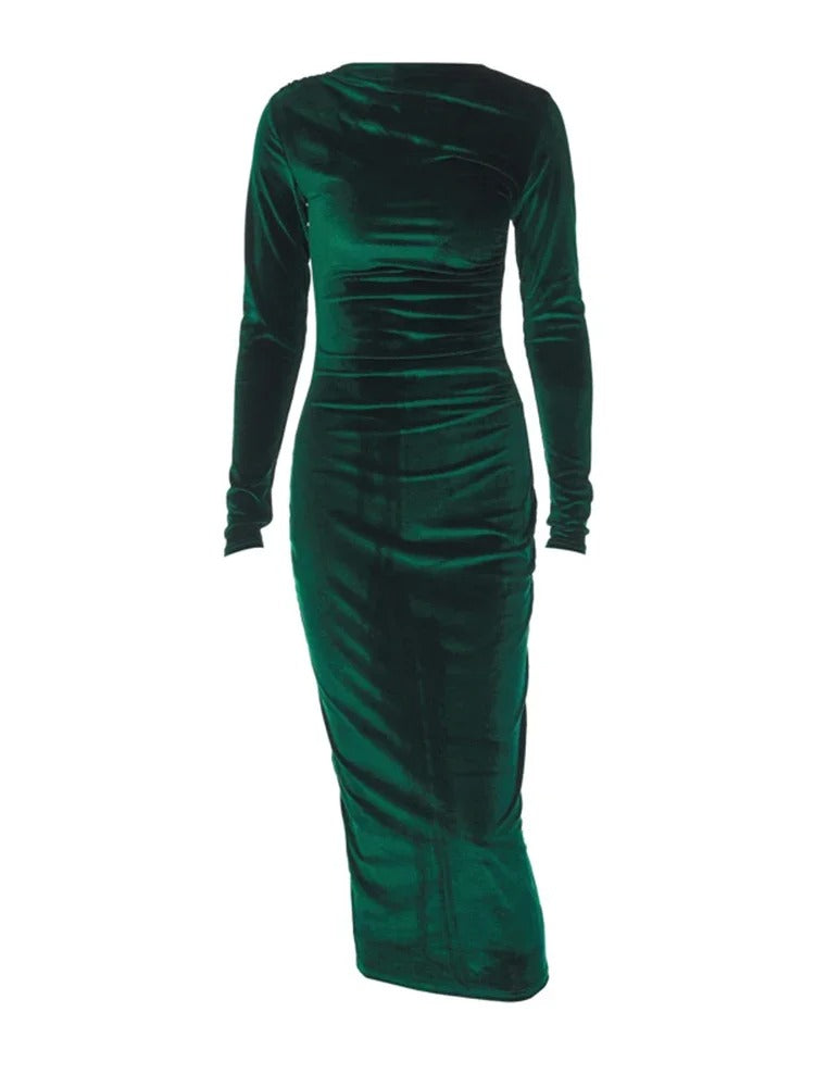 Marta Elegant Midi Dress Contemporary Dress with Premium Casual Styling