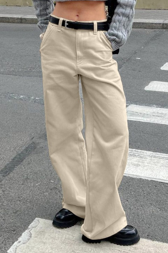 Cotton Loose Vintage Cargo Jeans