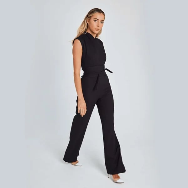 Sleeveless Wide-Leg Jumpsuit