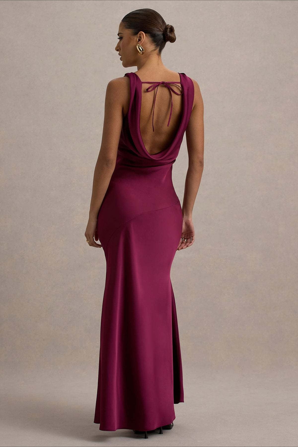 Satin Mermaid LowBack Party Dress