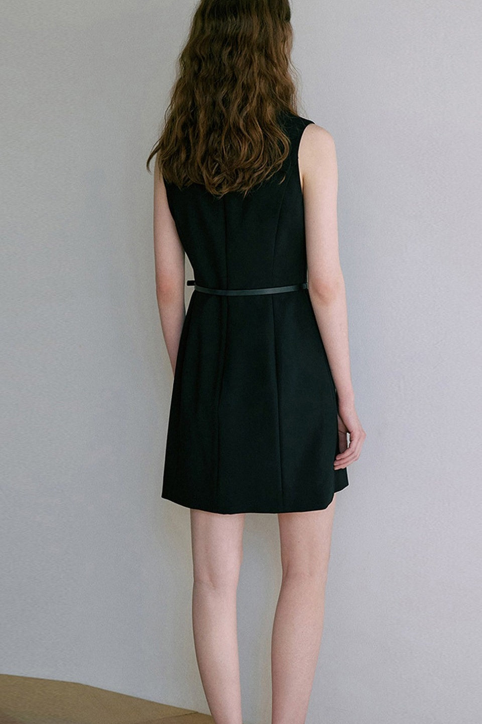 Sleeveless Cinched A Line Chic Work Dress