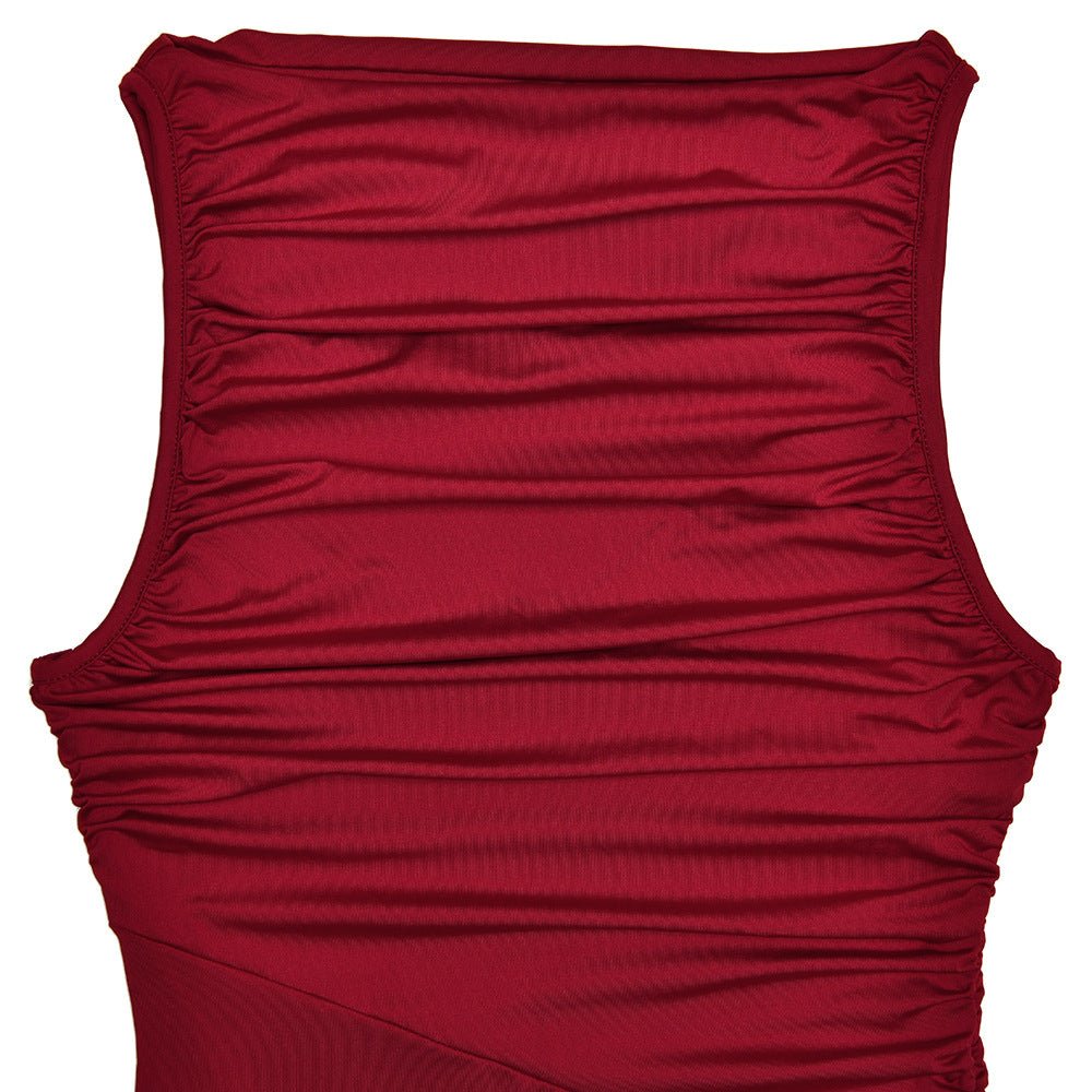 Trance Fit and Flare Dress Maroon