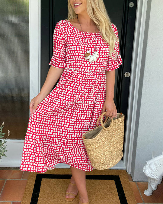 Samantha Timeless Casual Polka Dot Dress Designer Edit
