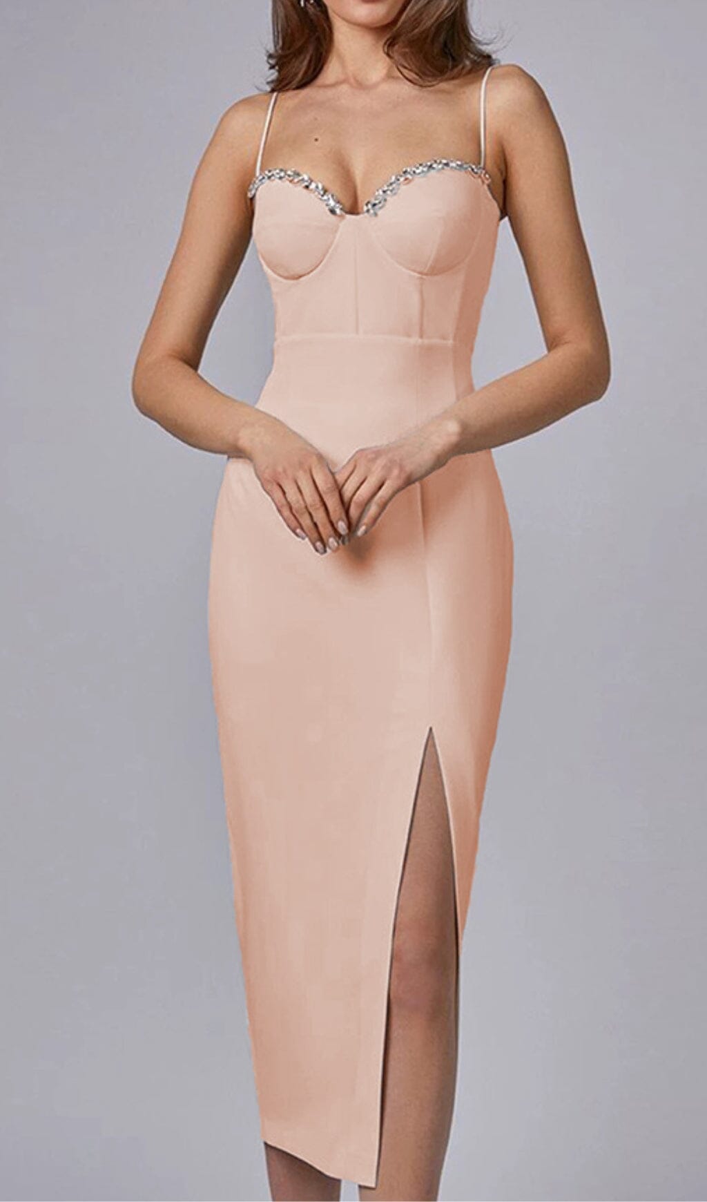 Strappy Slim Midi Dress
