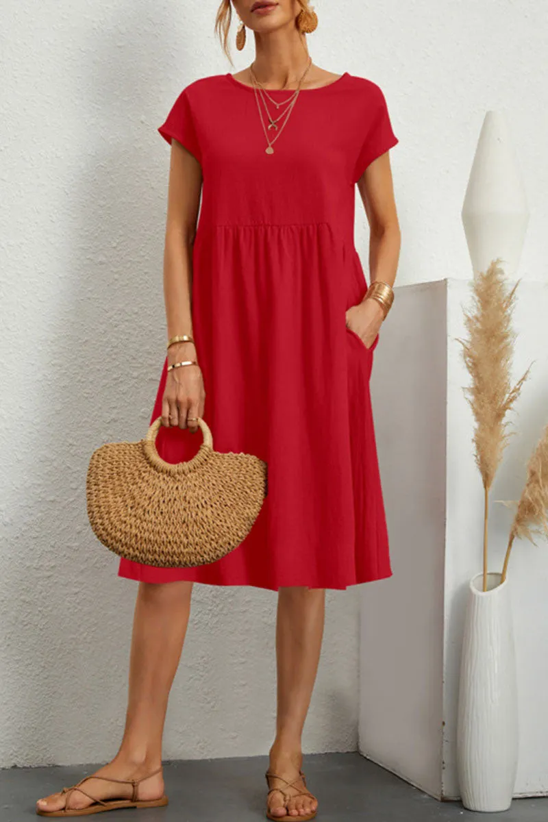 Lydia Timeless Women's Casual Colorful Dress Evening Wear Edit